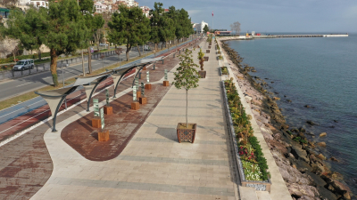 ALTINORDU SAHİLİ YEŞİLLENDİ