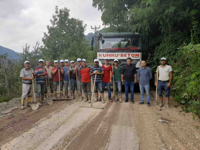 BELEDİYE VATANDAŞ EL ELE VERDİ