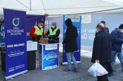 ORDU’DA İFTAR STANTLARI KURULDU