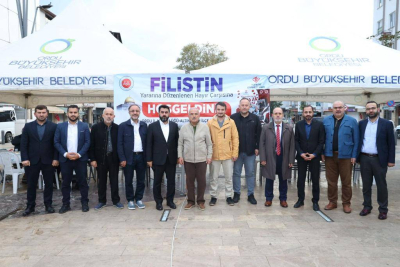 ORDU, FİLİSTİN’İN YANINDA
