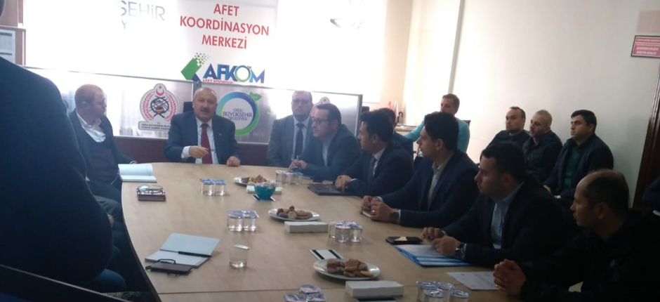 AFET RİSK EKİBİ KOORDİNASYON TOPLANTISI YAPILDI