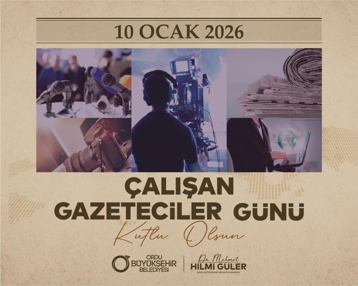 BAŞKAN GÜLER’DEN “10 OCAK GAZETECİLER GÜNÜ” MESAJI