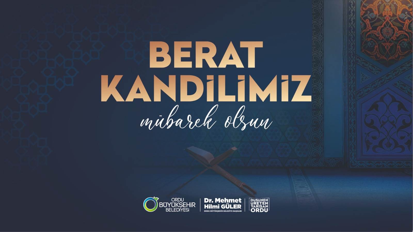 BAŞKAN GÜLER’DEN BERAT KANDİLİ MESAJI