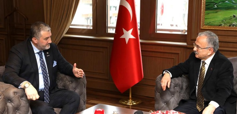 BAŞKAN GÜLER, MUSİAD BAŞKANINI AĞIRLADI