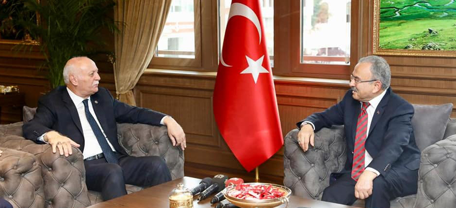 BAŞKAN GÜLER TZOB BAŞKANI BAYRAKTAR’I AĞIRLADI