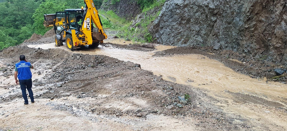 BÜYÜKŞEHİR ANINDA MÜDAHALE ETTİ