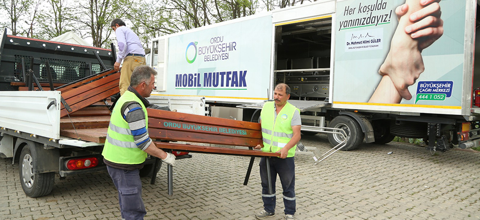 BÜYÜKŞEHİR BELEDİYESİ AYBASTI’YA KONUŞLANDI