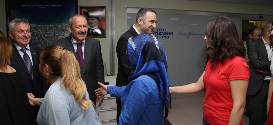 BÜYÜKŞEHİR PERSONELİ BAYRAMLAŞTI