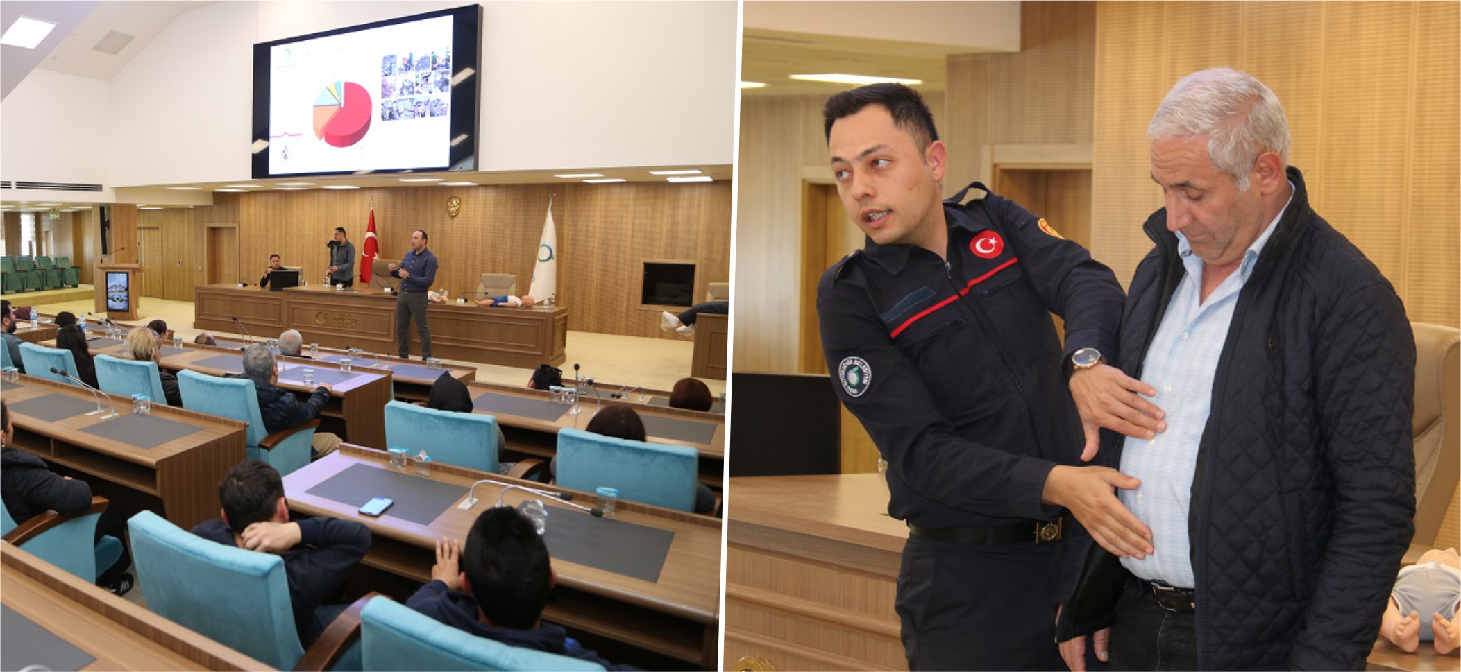 BÜYÜKŞEHİR PERSONELİNE DEPREM VE İLK YARDIM EĞİTİMİ