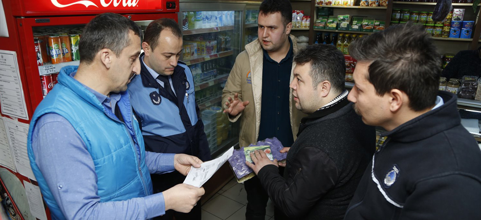 BÜYÜKŞEHİR ZABITA EKİPLERİ İŞ YERLERİNİ DENETLEDİ