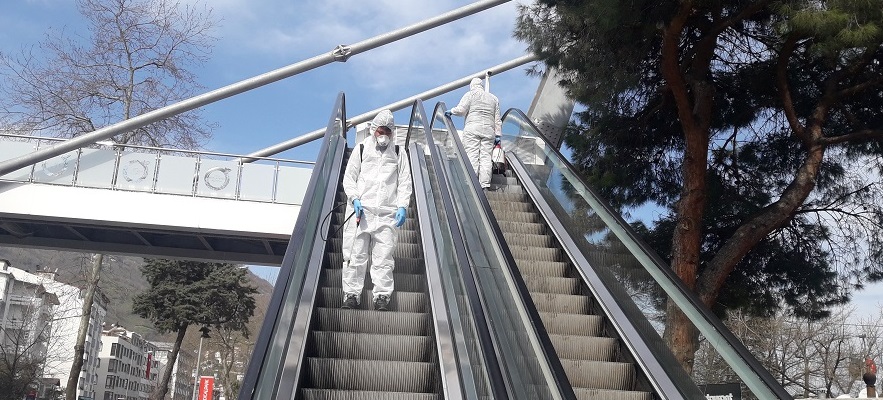 BÜYÜKŞEHİRDEN, BULAŞICI HASTALIKLARA KARŞI DEZENFEKTE