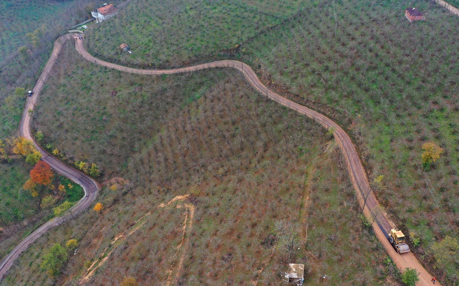 ÇATALPINAR KARAHAMZA YOLU ASFALTLANDI