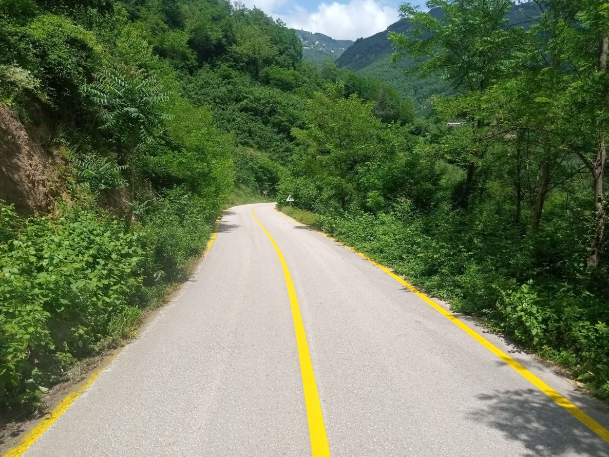 GÖLKÖY'DE 38 KİLOMETRELİK YOL AĞINDA ÇİZGİ ÇALIŞMASI TAMAMLANDI