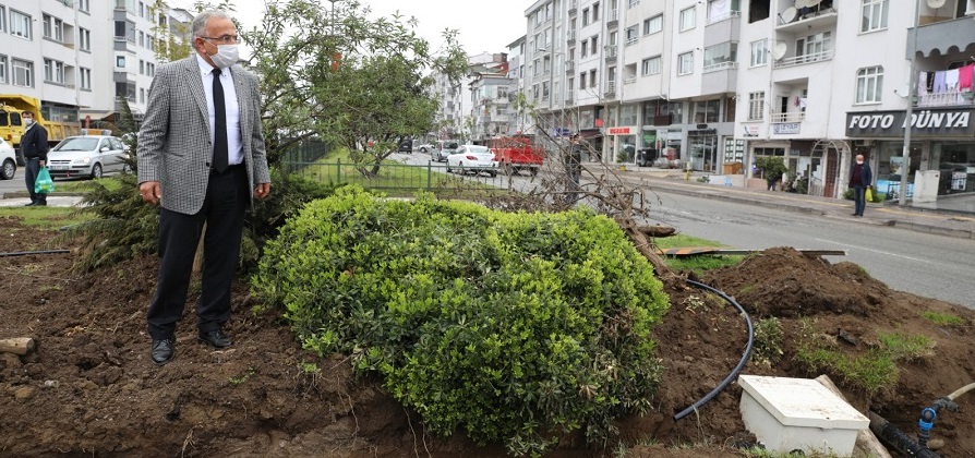 GÜLER, KAVŞAĞI YERİNDE İNCELEDİ