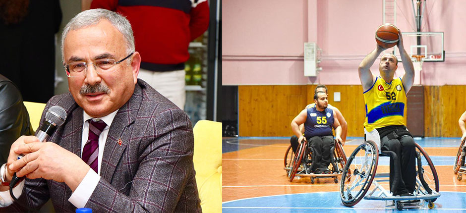 HİLMİ GÜLER ENGELLİ SPORCULARIN YANINDA