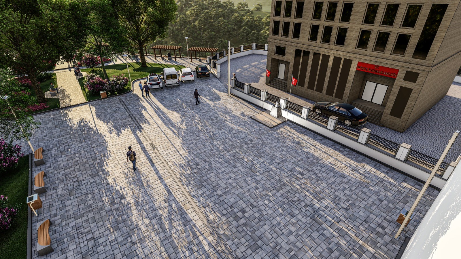 İKİZCE’YE YENİ KENT MEYDANI