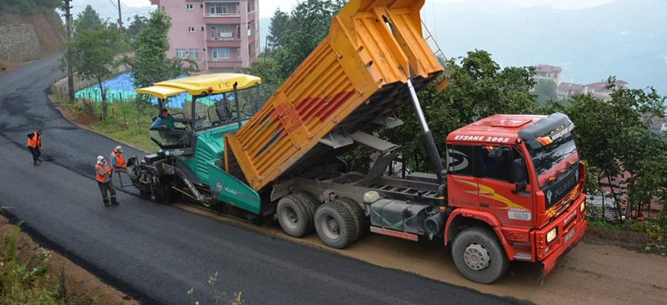 KABADÜZ-BAŞKÖY YOLU ARTIK SICAK ASFALT