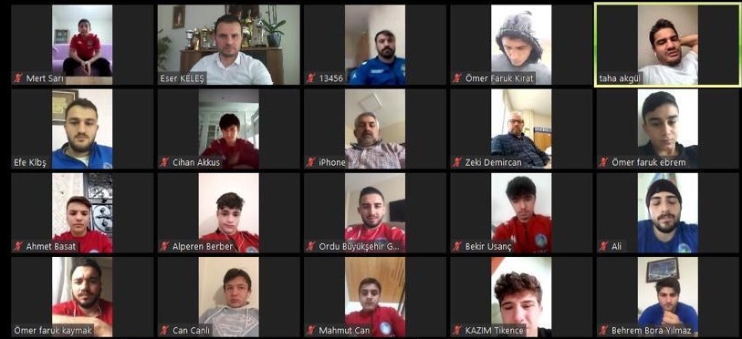 MİLLİ SPORCULAR ONLİNE SÖYLEŞİYE KATILDI
