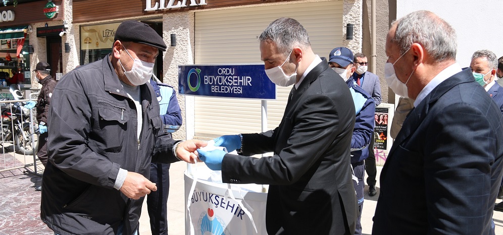 ORDU BÜYÜKŞEHİRDEN ÜCRETSİZ MASKE