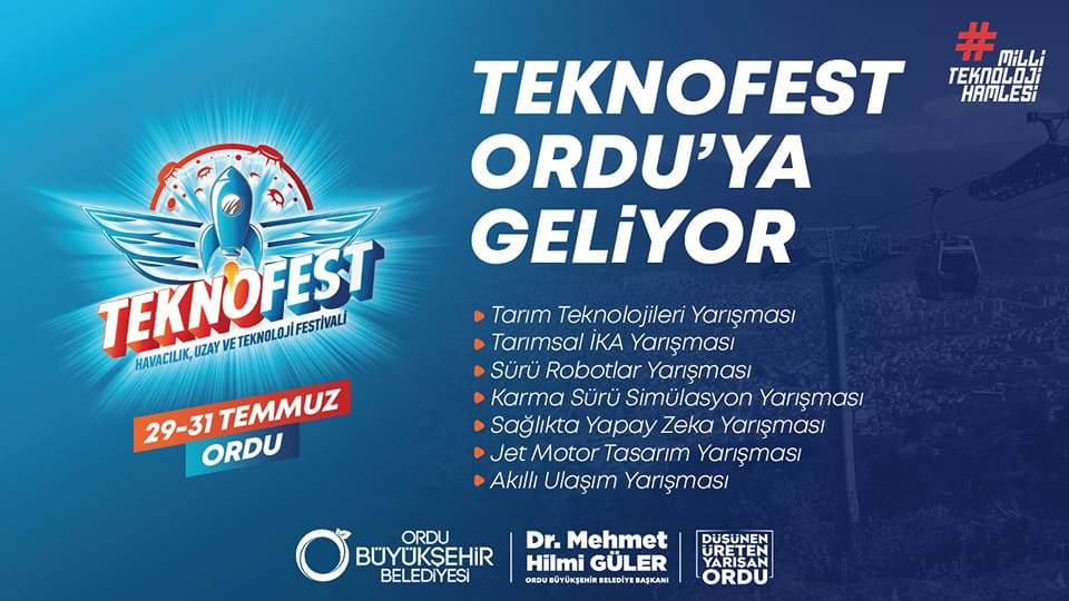TEKNOFEST ORDU'YA GELİYOR 