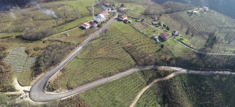 TEPEKÖY-OKÇABEL YOLU SICAK ASFALTA KAVUŞTU