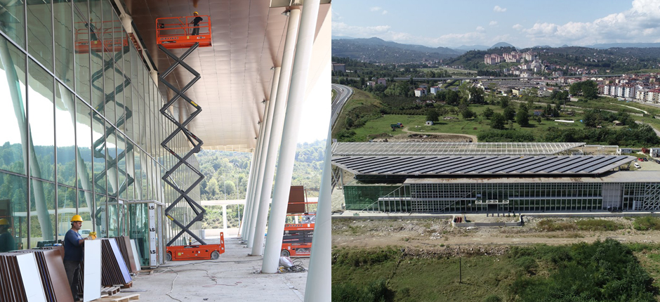 TERMİNAL BİNASINDA ÇALIŞMALAR BAŞLADI