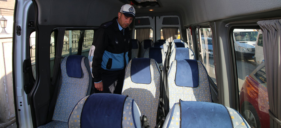 TOPLU TAŞIMA ARAÇLARI DENETLENDİ